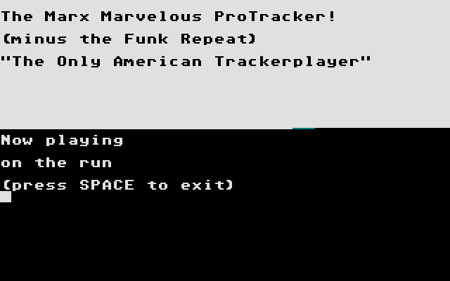Marx Marvelous ProTracker atari screenshot